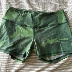 Rogue camo workout shorts